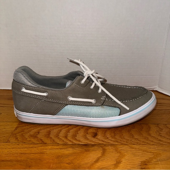 XTRATUF Women's Boat Deck Shoes Gray Blue Sliders Casual Everyday Woman’s Sz 10 - Picture 5 of 9